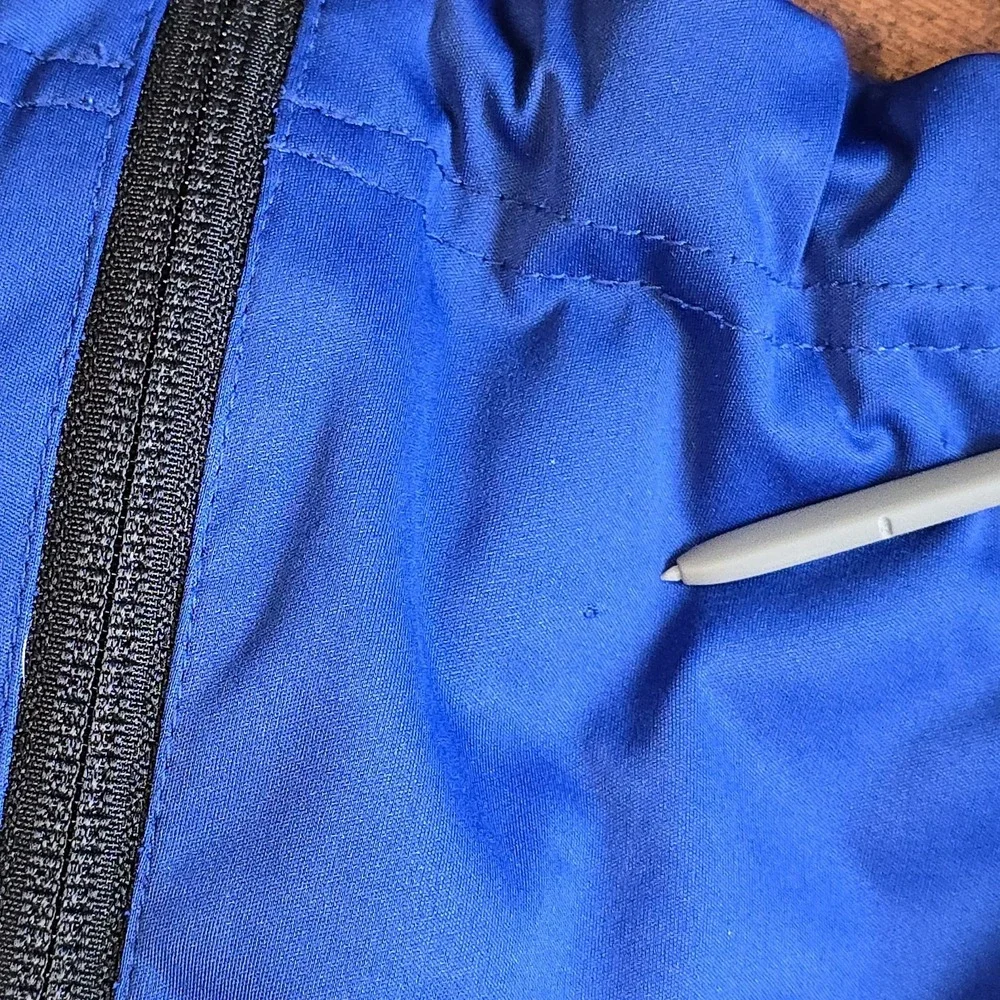 Zero‎ Restriction Blue Full Zip Jacket Men's M 100% Polyester Reflective Trim